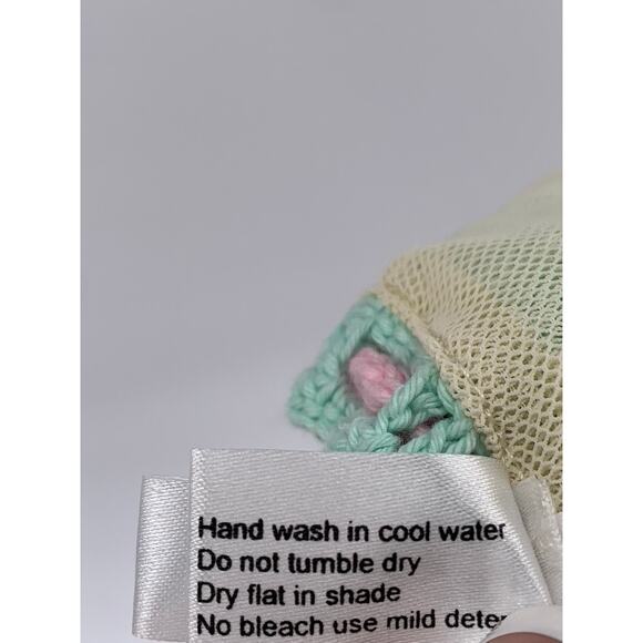 ANDI BAGUS Women's Mesh Crochet Knit Triangle 2-PC Bikini SZ OS - Picture 12 of 12